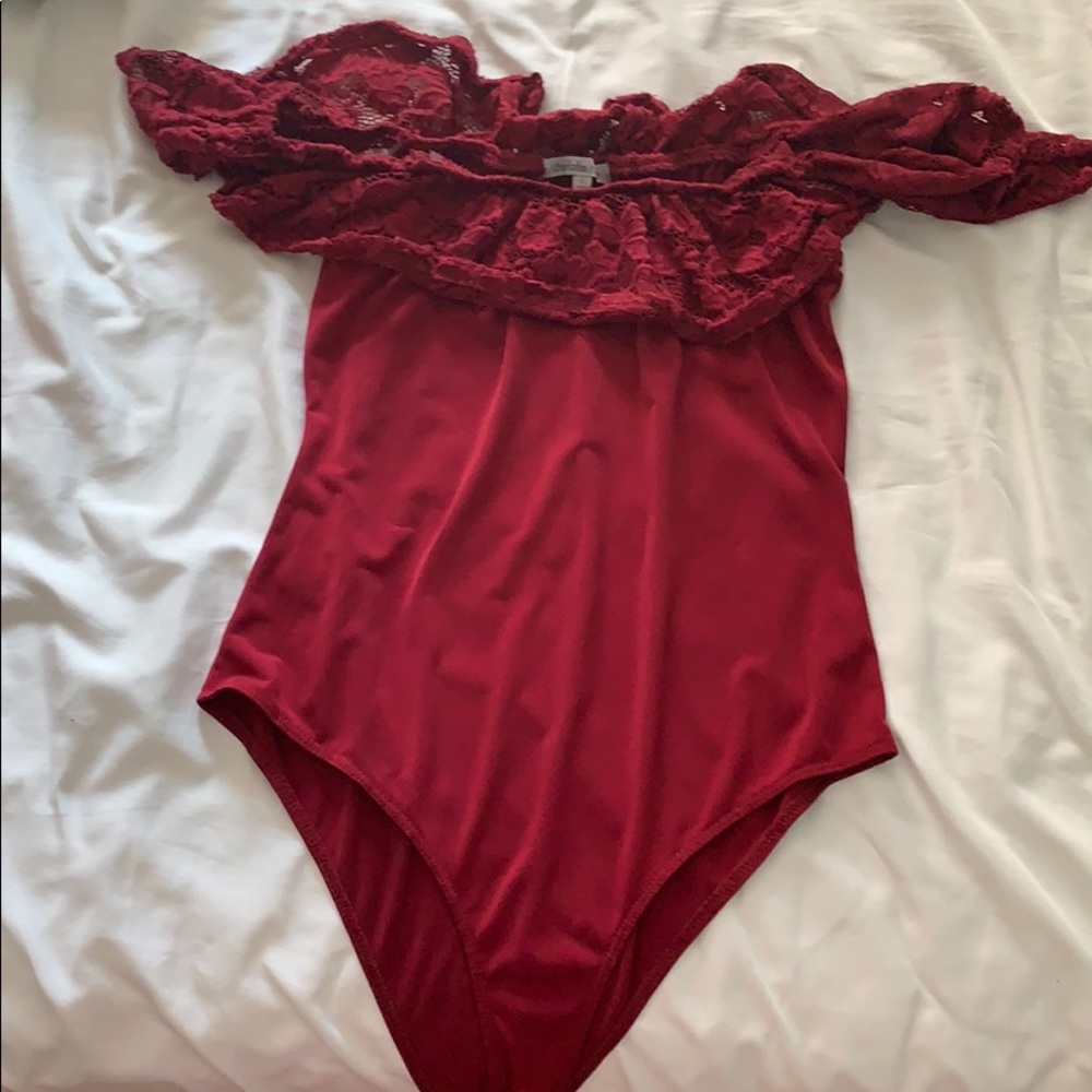 Off shoulder body suit